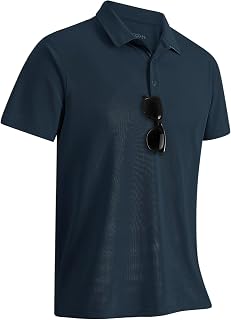 33,000ft mens short sleeve polo golf polo moisture wicking quick dry outdoor sports athletic tennis
