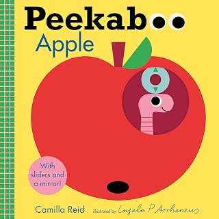 Peekaboo: Apple: (An Interactive Board Book for Babies & Toddlers with Mirror & Sliders to Push, Pull, or Turn. Cute Artwork Includes a Baby, Butterfly, Dog, Duck, & More.) (Peekaboo You)