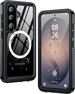 ANTSHARE for Samsung Galaxy S26 Case IP68 Waterproof, Black/Clear | Compatible with MagSafe, Built-in Screen/Lens Protector - Shockproof & Dropproof, Full Body Protection for Swimming/Outdoor