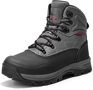 NORTIV 8 Men's Waterproof Hiking Winter Snow Boots