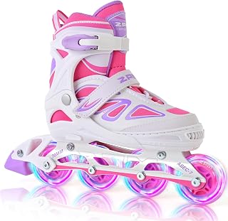 2PM SPORTS Vinal Adjustable Inline Skates for Kids, Women and Men