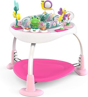 Bright Starts Bounce Bounce Baby 2-in-1 Activity Jumper &amp; Table - Playful Palms