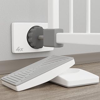 Hoffenbach 4x Non-Slip Protectors for Baby Gate, for Stair and Door Gates, Also Suitable for Dog Gates, No Drilling Required