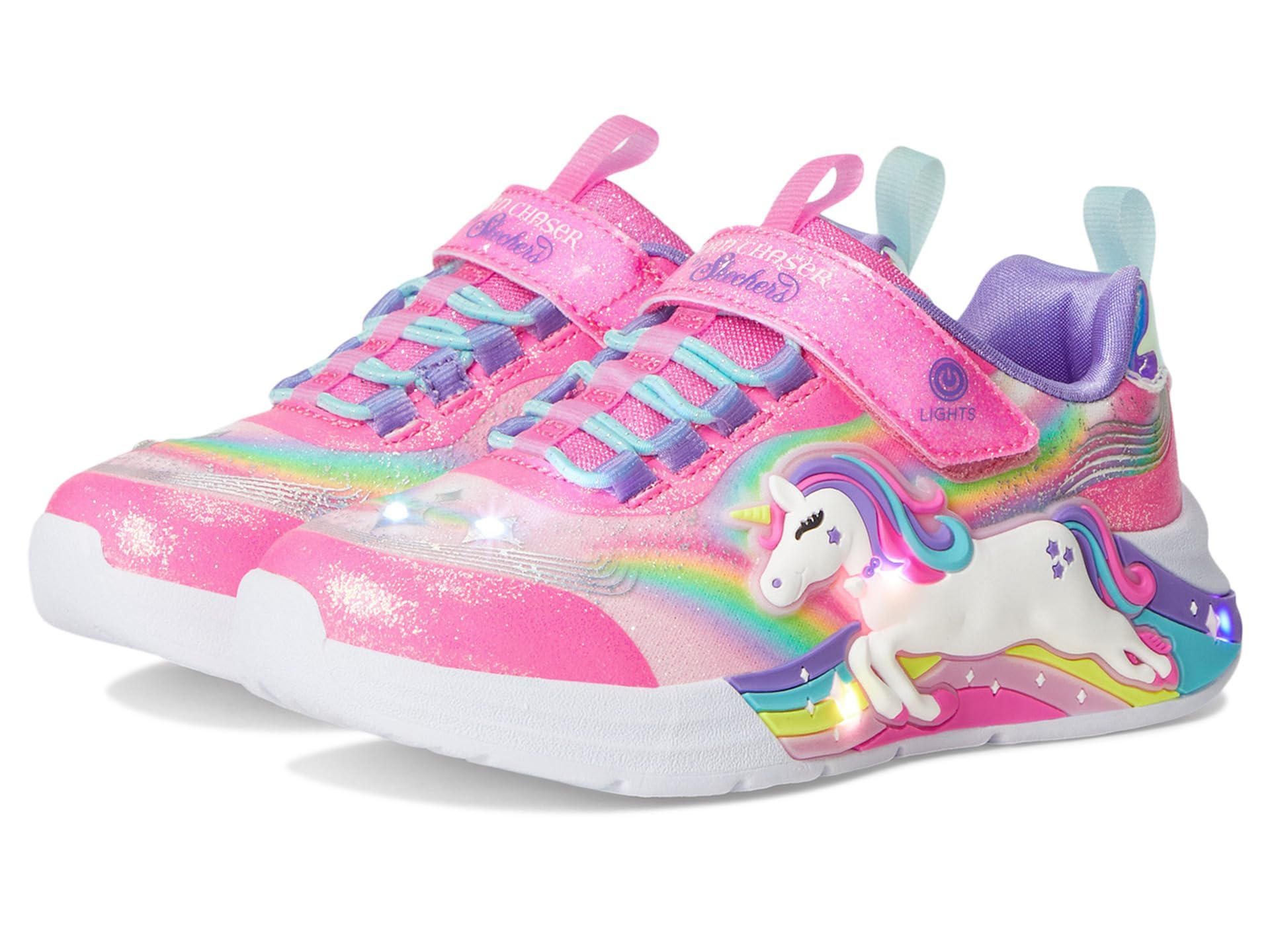 Skechers Girls' Rainbow Racer Trainers