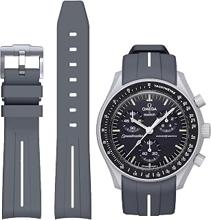 BONACE Strap for Omega x Swatch MoonSwatch/Rolex Watch/SEIKO Watch 20mm,Silicone Replacement Strap for Omega X Swatch Moonswatch Speedmaster Watch No Gap
