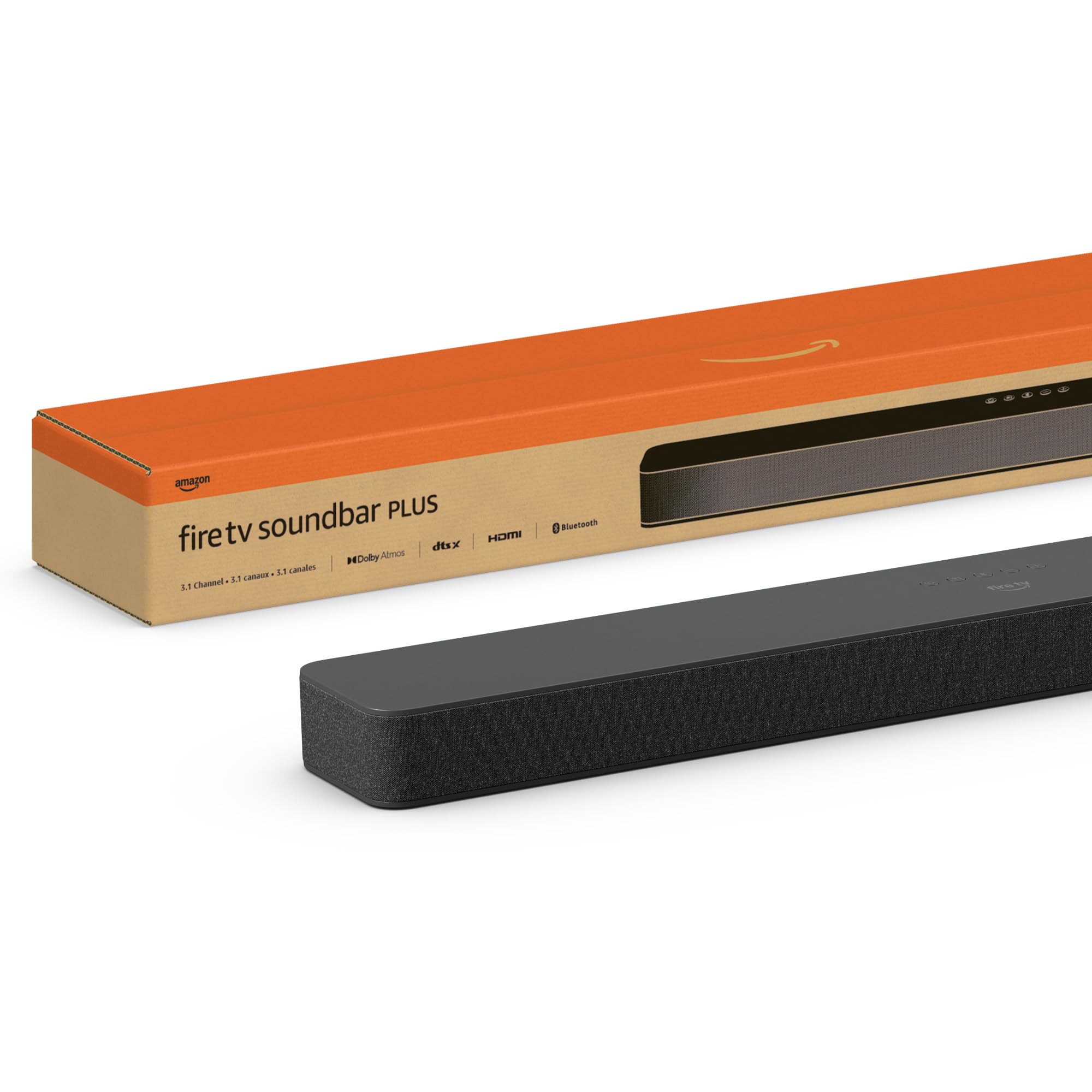 Amazon Fire TV Soundbar Plus (newest model) with built-in subwoofer, 3.1 channel