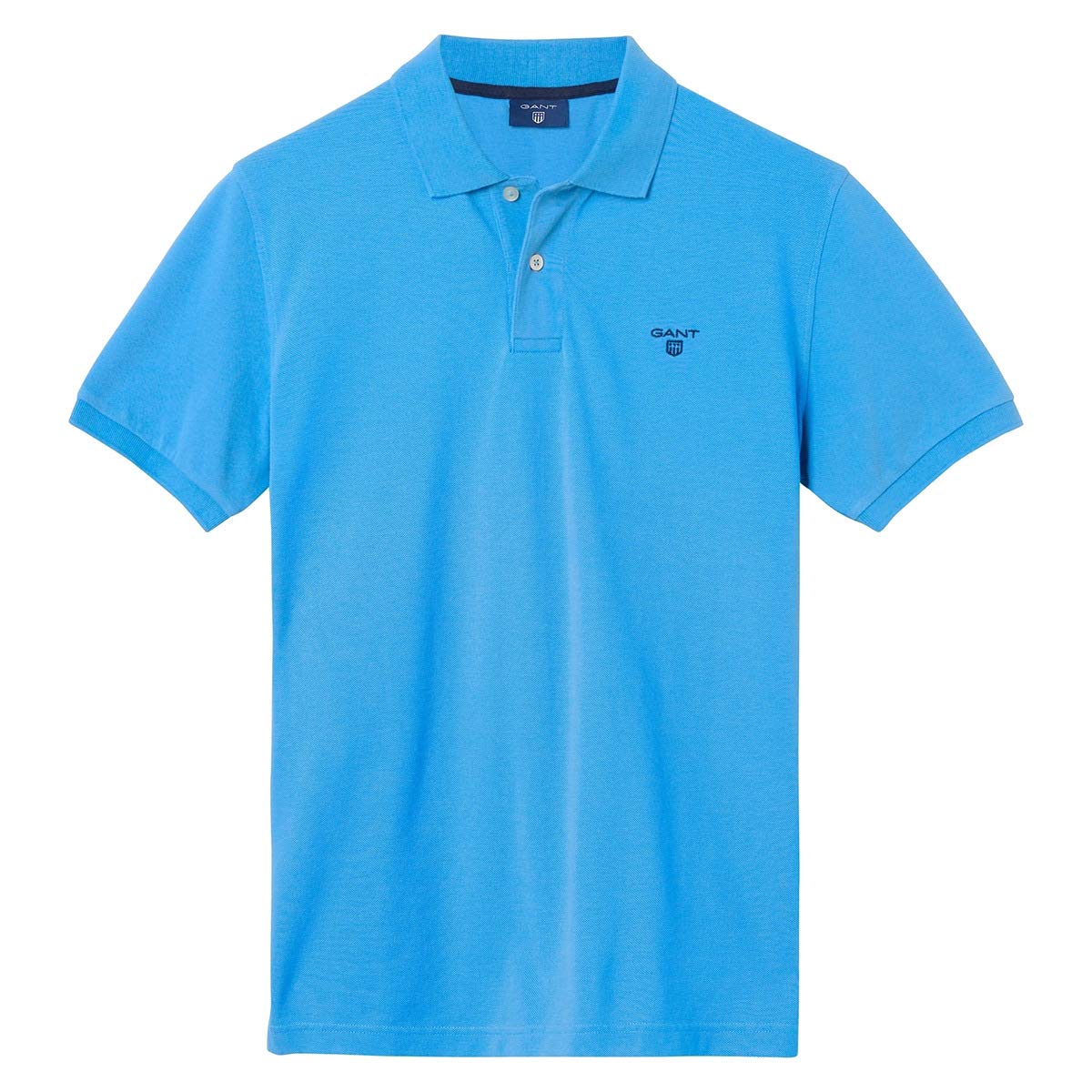 GANT MD The Summer Pique SS Rugger Polo Shirt, azure, XL