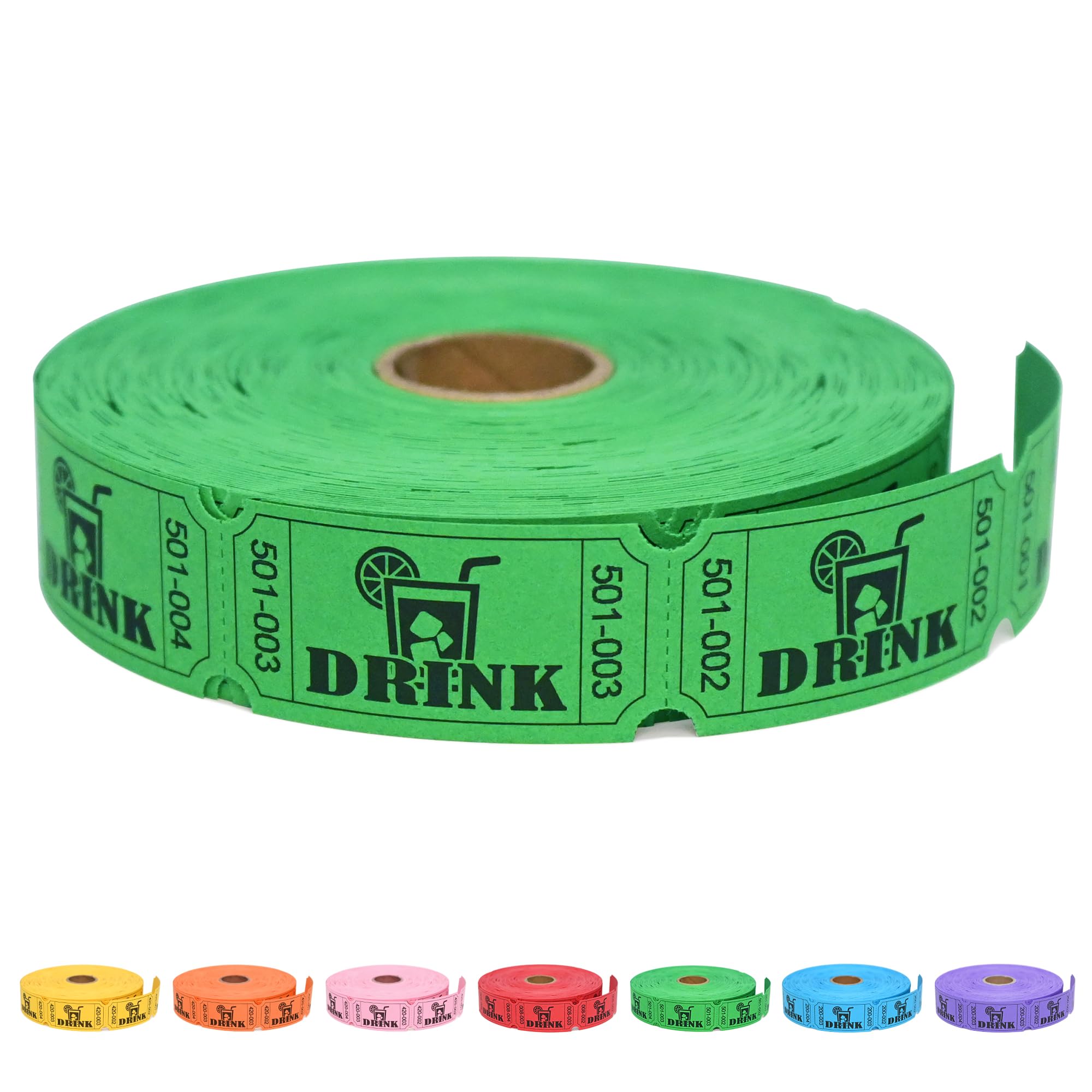 ESSENTIAL 1000 Raffle Tickets Rolls, Drink Tickets Single Roll | for Events, Lei