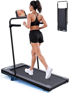 Superun Walking Pad with 6% Incline, 2.5HP Treadmill, 0.6-3.8 MPH, 300 lbs | 2.5HP Quiet Motor – 0.6-3.8 MPH portable under desk treadmill for home office operates below 45dB for quiet typing