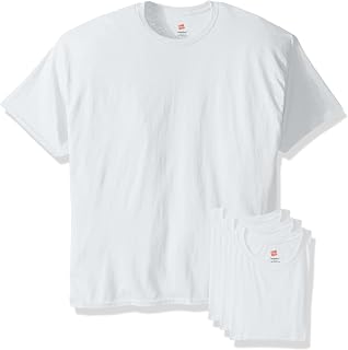 Hanes Men's Ecosmart T-Shirt (Pack of 4), White, Medium