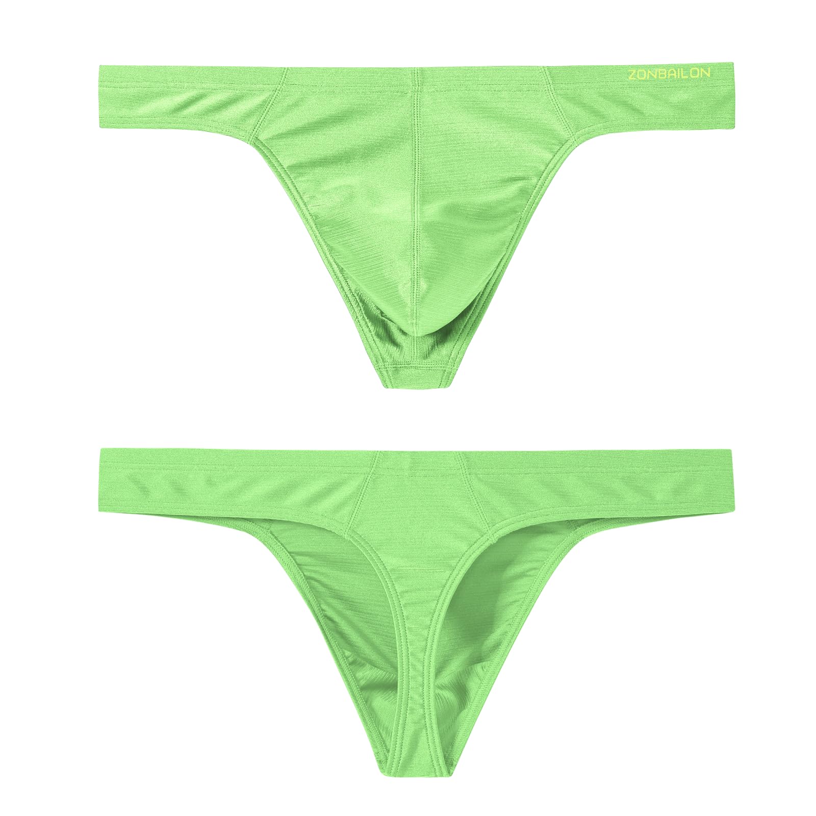 JINSHI Men's Thong Underwear Sexy Ice Silk Shiny G String Male Athletic Thong T 
