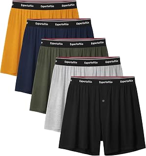 Soft Loose Men's Boxer Shorts Made of Bamboo Viscose for Men Underwear Classic Boxers with Wide Cut