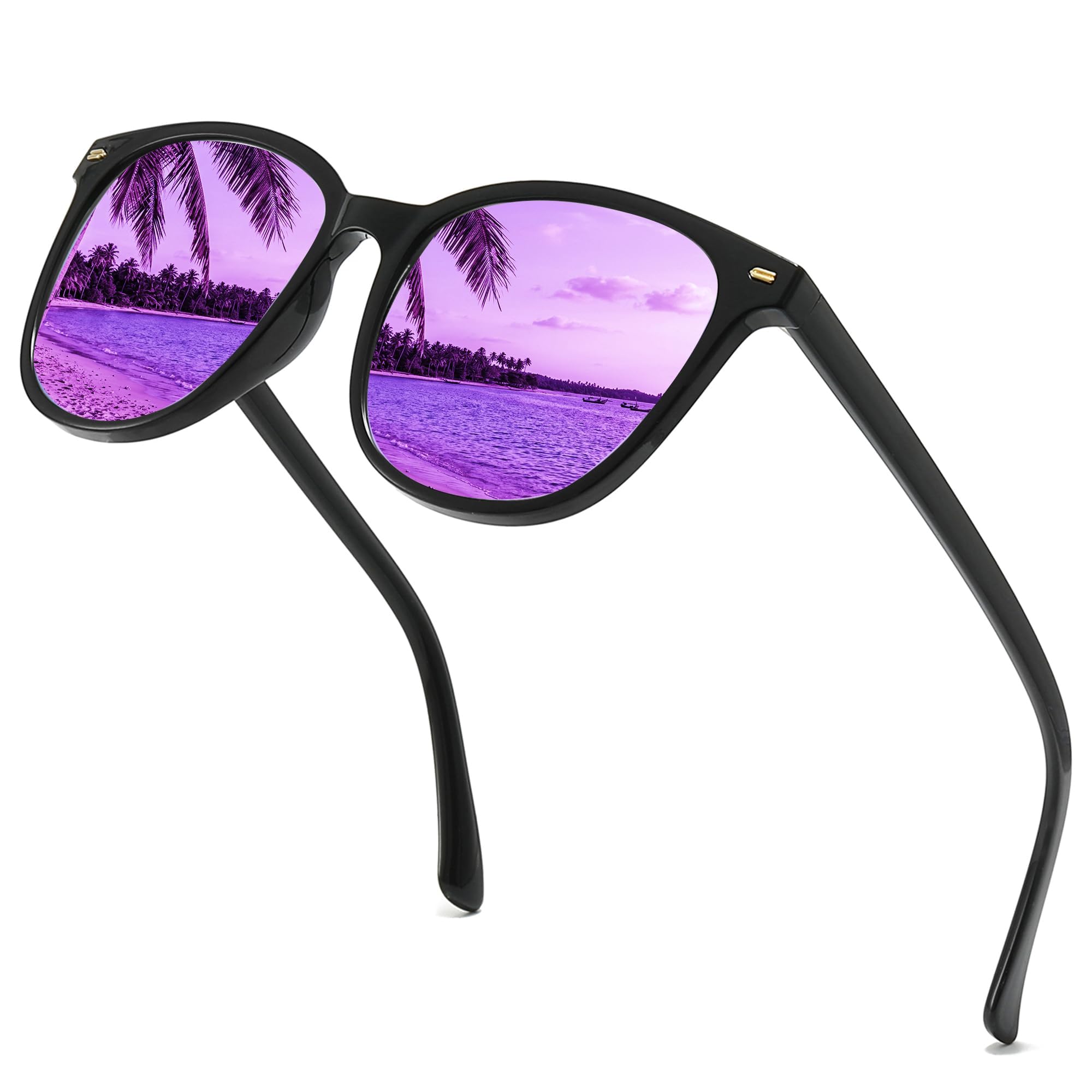 Myiaur Mirror Sunglasses for Women, Polarized Sunglasses with UV Protection, Cla