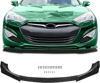 SCITOO Front Lip Spoiler Fits for 2013-2016 for Hyundai Genesis Coupe | Glossy Black Front Bumper Lip Splitter