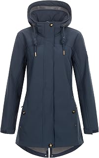 Ankerglut Women's Short Coat with Hood Lined Softshell Transition Jacket #Anker Glutbreeze