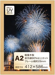 【5枚】Lightweight Wooden Poster Panel (UV Cut) A2 Natural 【 Poster Frame Picture Frame UV Protection Store Express 】 61-220-1-12_6380-2260
