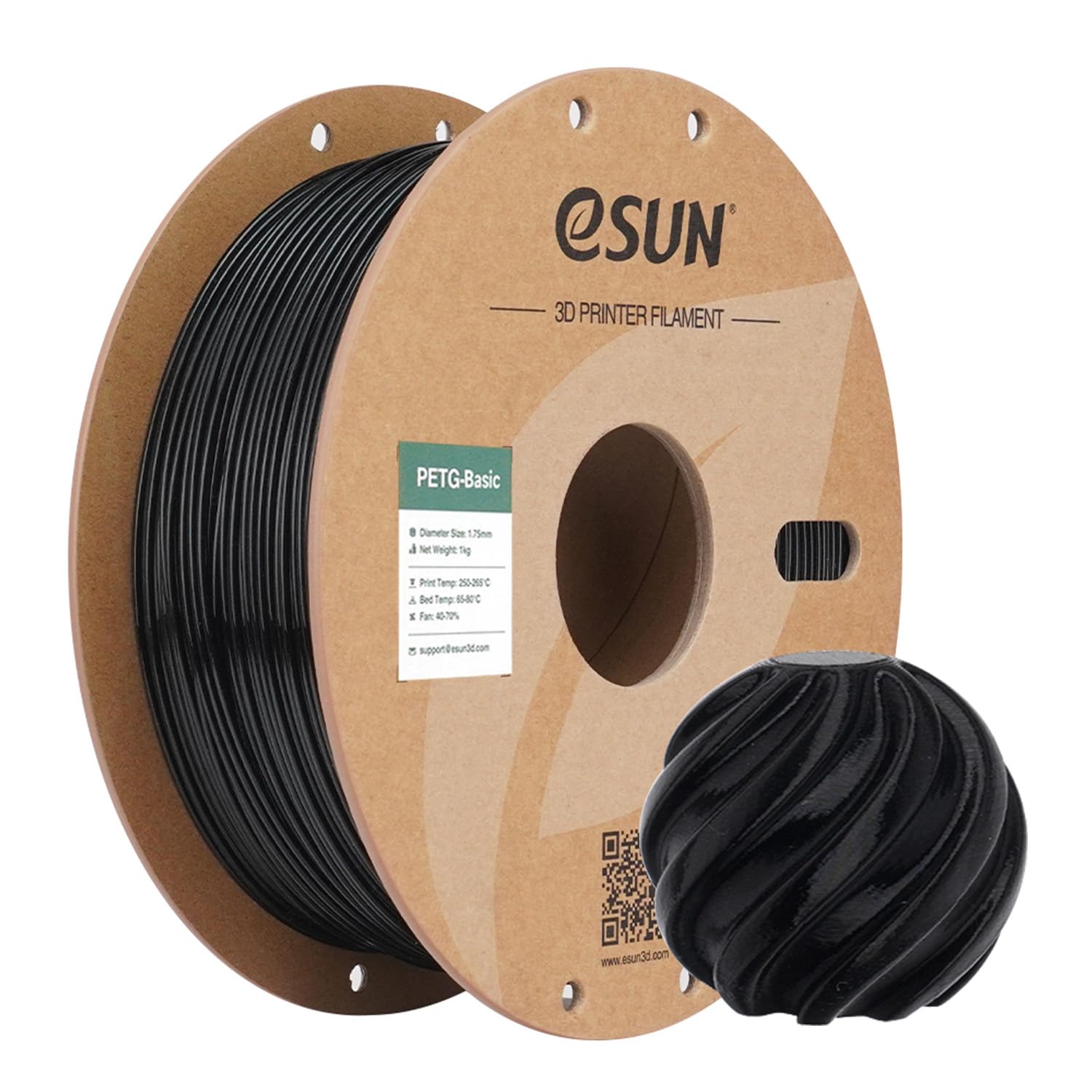 eSUN PETG Filament 1.8mm, PETG Basic High Tenacity Filament 1kg Spool (2.2Lbs) f