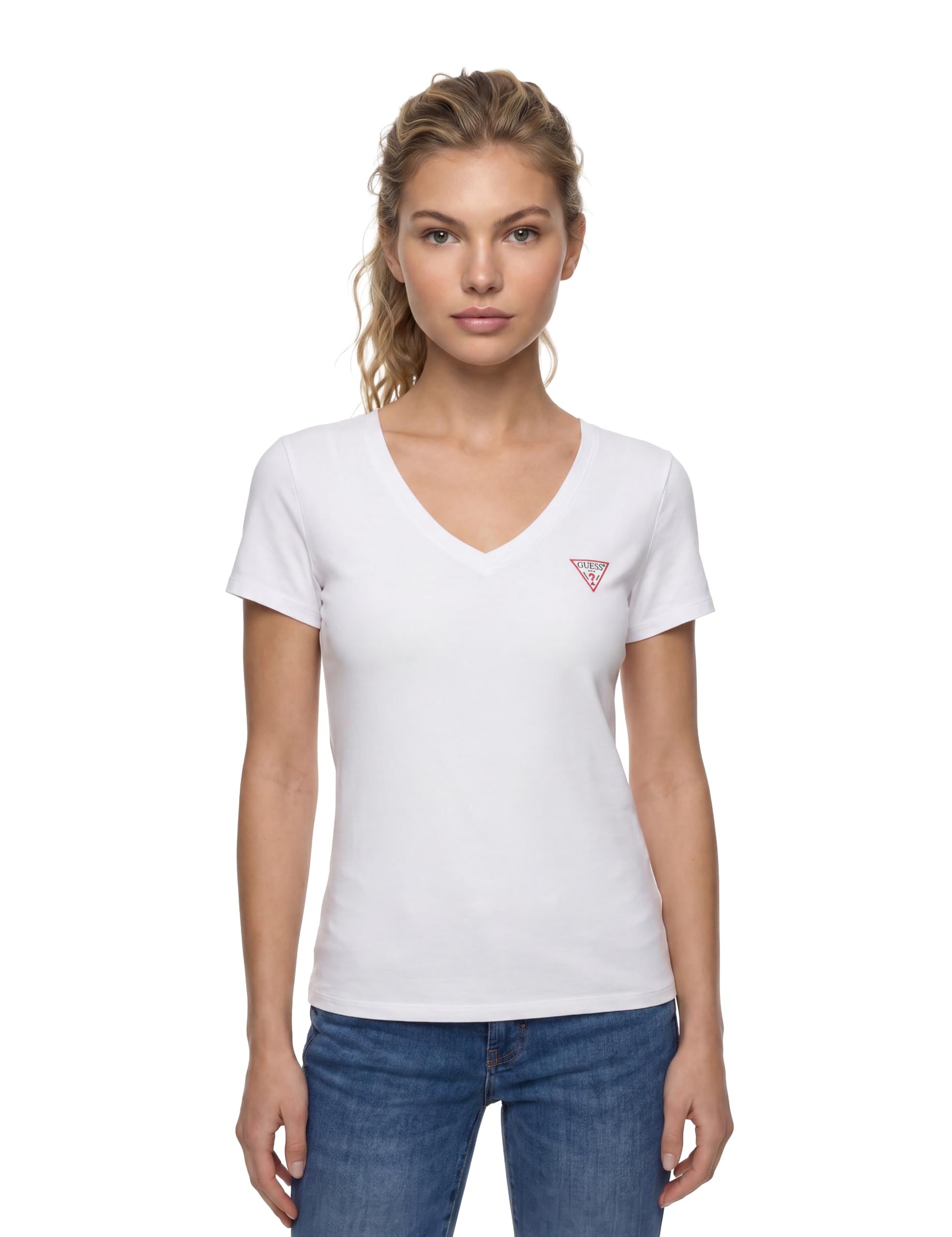 Guess W2yi45j1314 SS VN Mini Triangle Women's Tee (Pack of 1)