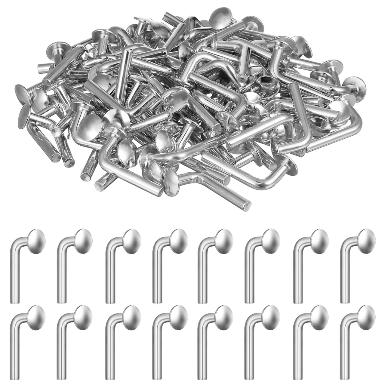 Universal Pallet Rack Drop Pin: 100 Pcs M5x5mm Heavy Duty J Bolt Safety Clip, Cr