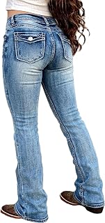 Flamingals Boot Cut Butt Lifting Stretch Jeans for Women