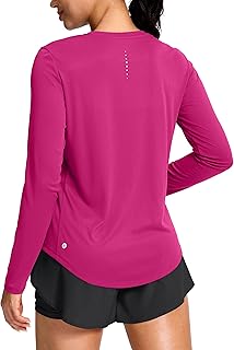 SANTINY Lightweight Long Sleeve Workout Tops for Women