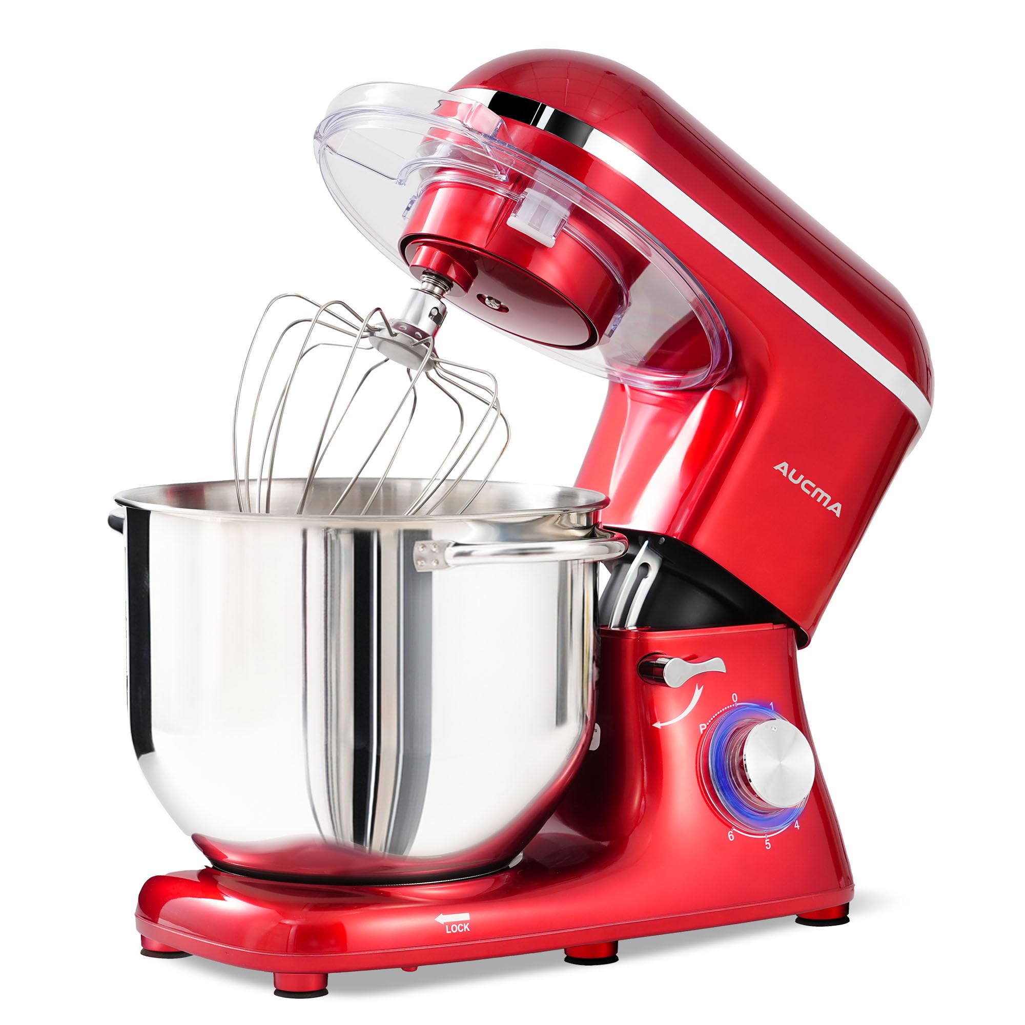 Aucma Stand Mixer, Large Food Mixer with 7.5L Bowl for Family Baking, 1400W