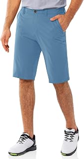 33,000ft Mens Golf Shorts Dry Fit 11 Inches Lightweight Quick Dry Stretch Casual Bermuda Shorts with Pockets for Golf Travel Wroking