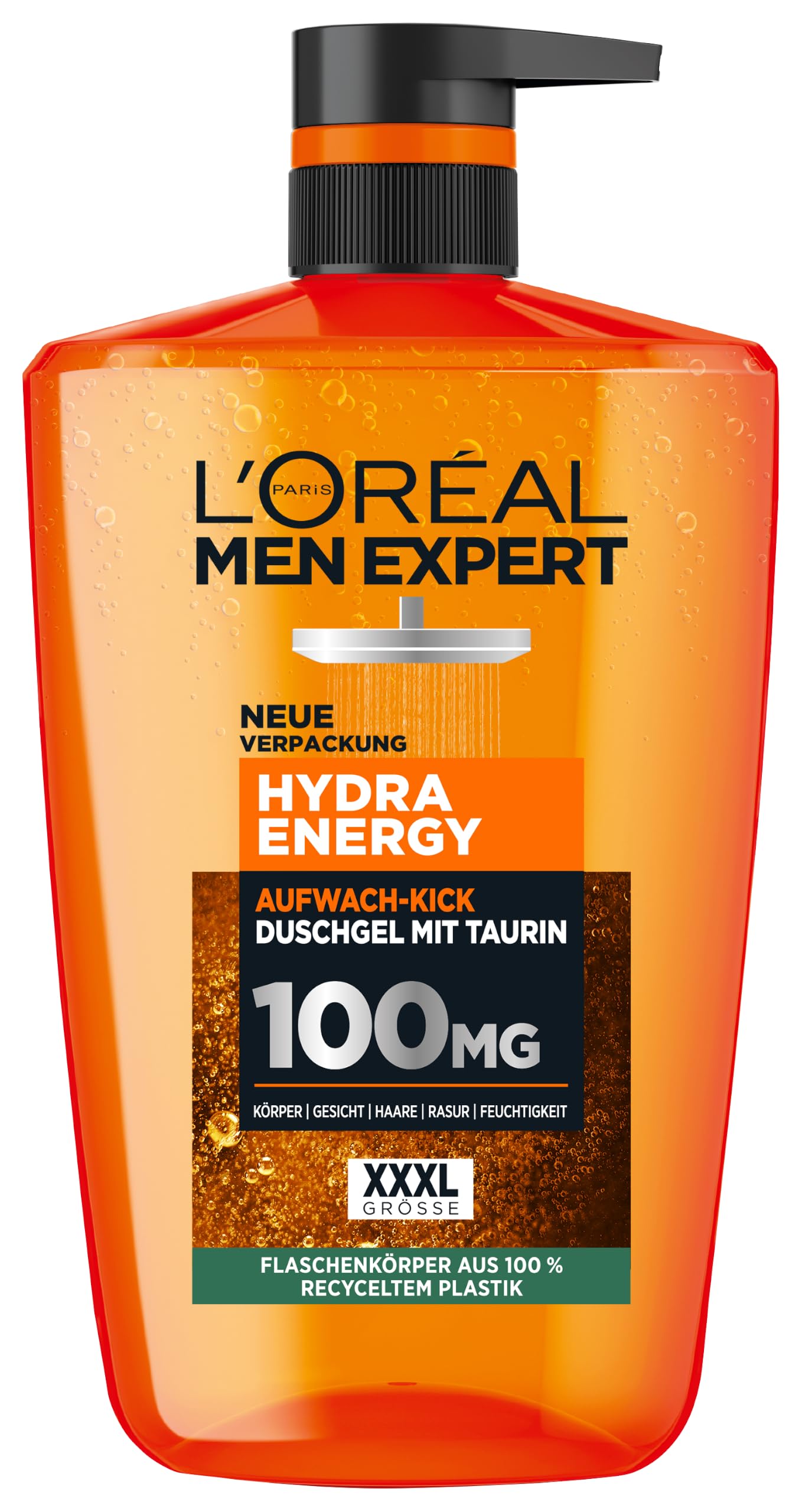 L'Oréal Men Expert Hydra Energy XXXL Shower Gel/Shampoo for Men, Men’s Body Care