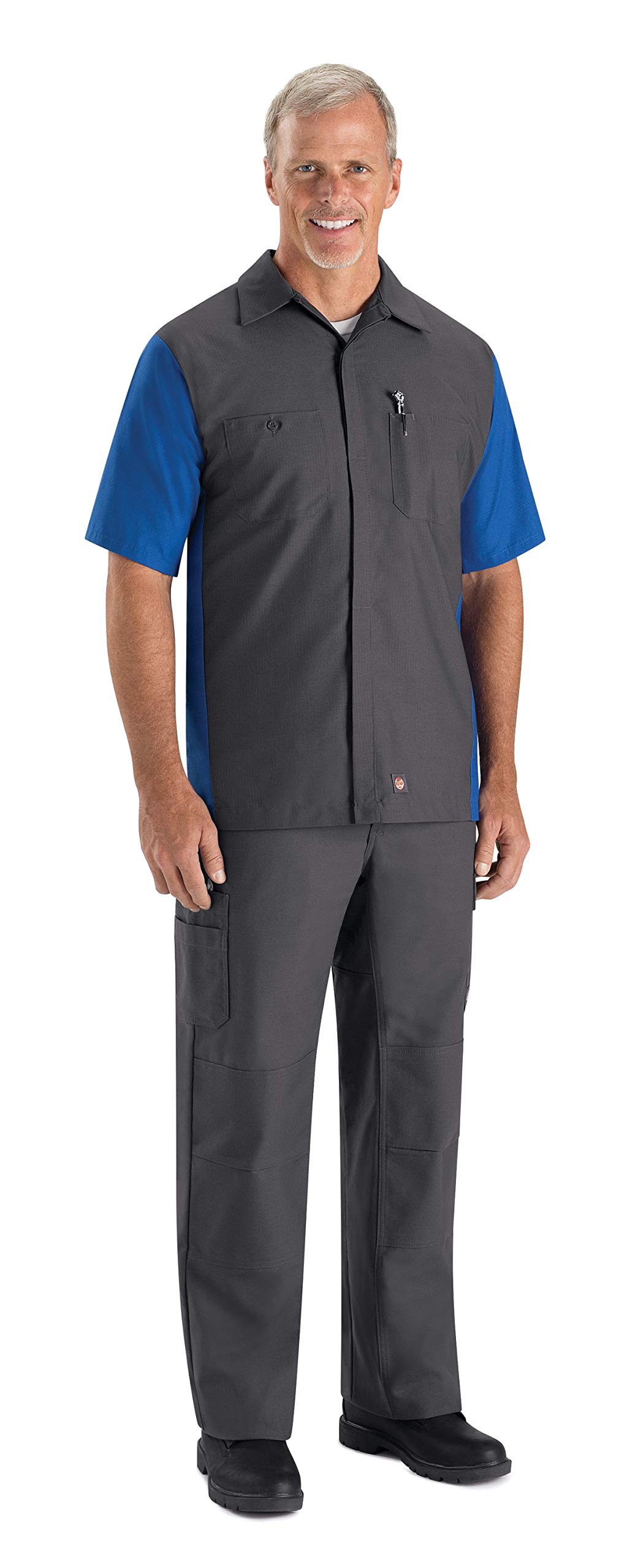 Red Kap Men's Men's Short Sleeve Solid Crew Shirt Shirt