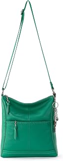 The Sak Lucia Leather Crossbody Purse, Zipper Closure with Adjustable Strap