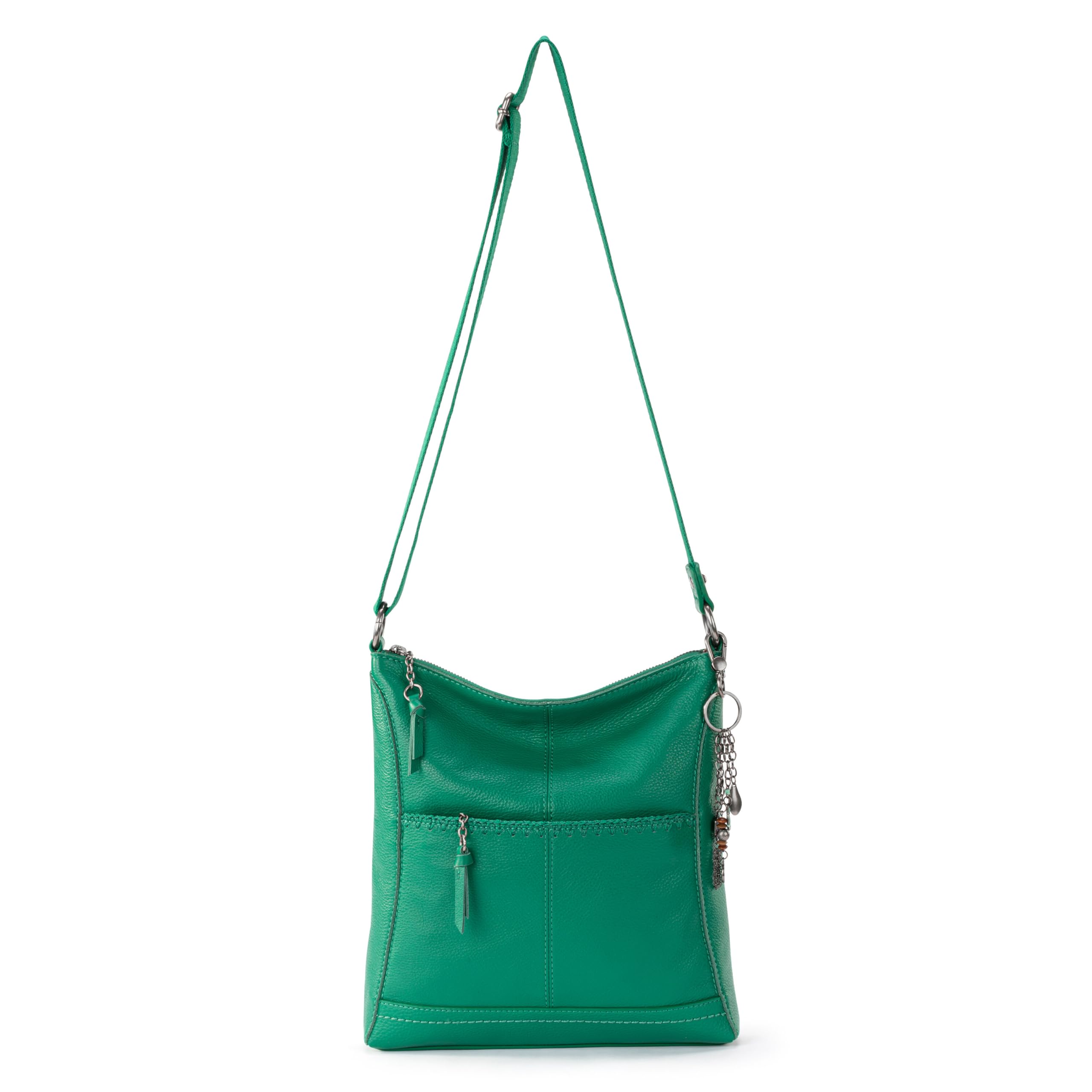 The Sak Lucia Leather Crossbody Purse, Zipper Closure with Adjustable Strap