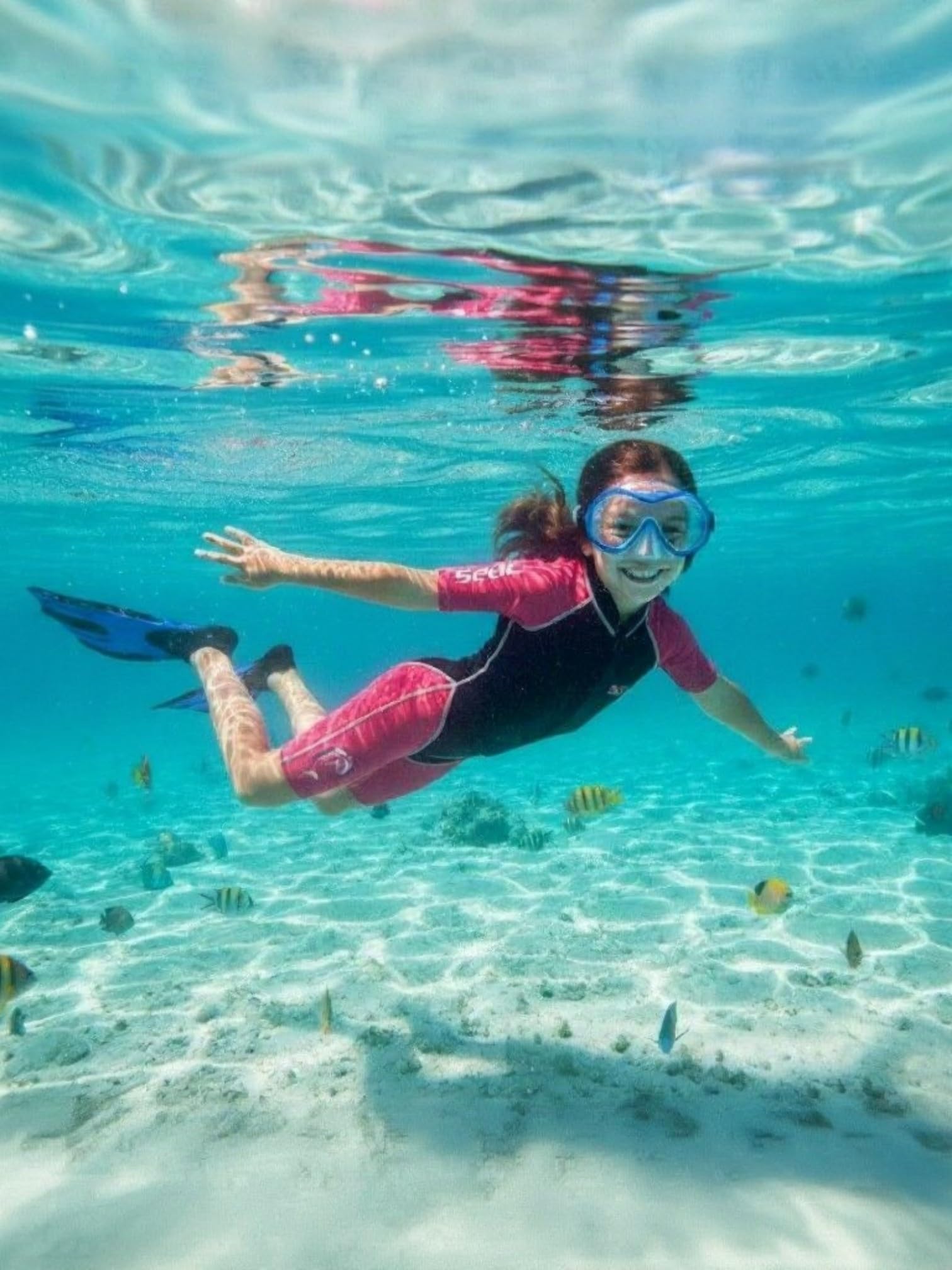 Seac Dolphin Kids Shorty 1/8" Neoprene Lycra Wetsuit for Swimming, Snorkeling an
