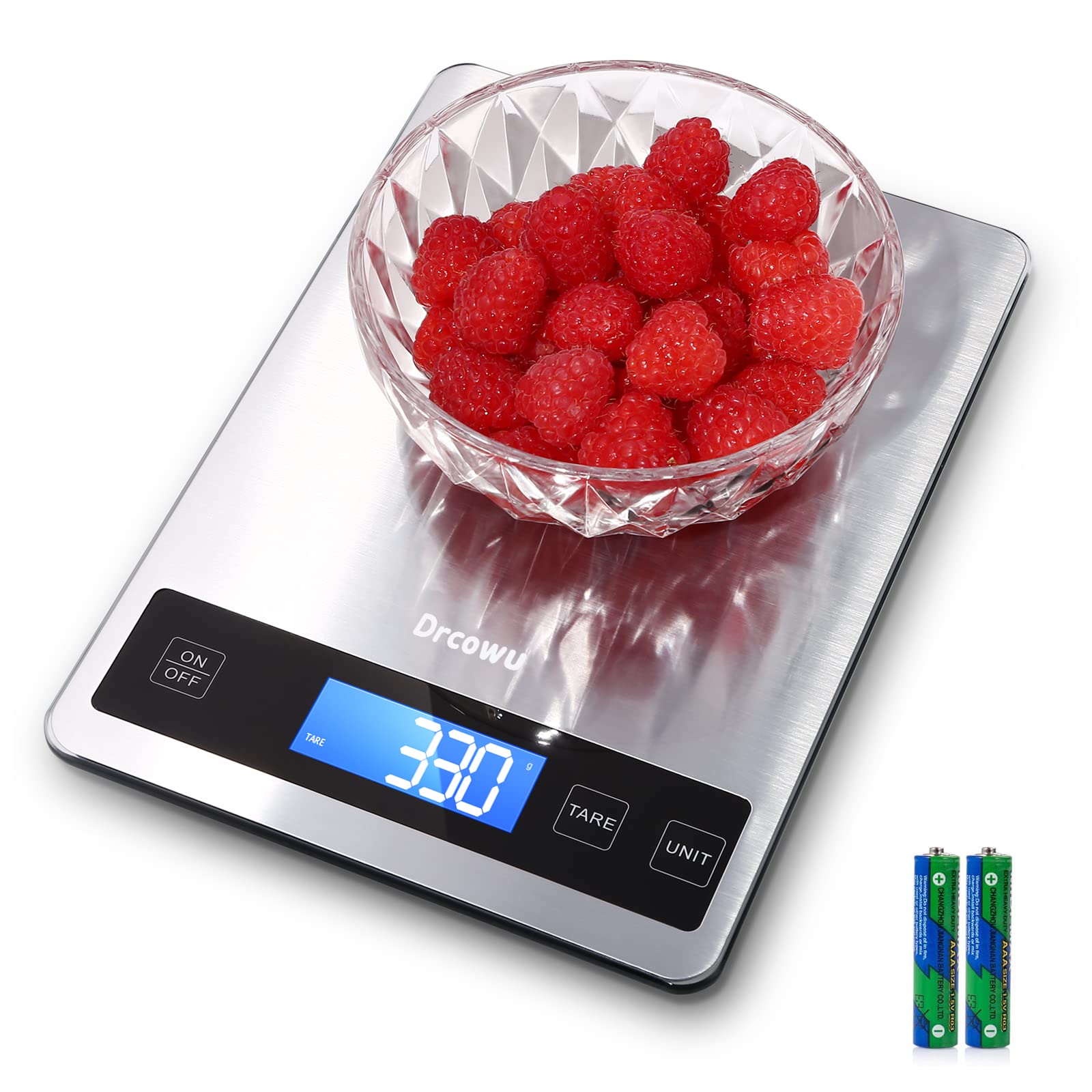 15 kg Digital Kitchen Scale, Multi-functional Stainless Steel Kitchen Scale, Foo