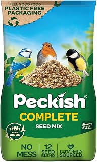 Peckish 60051333 Complete Seed and Nut Mix for Wild Birds, Green,3.5kg