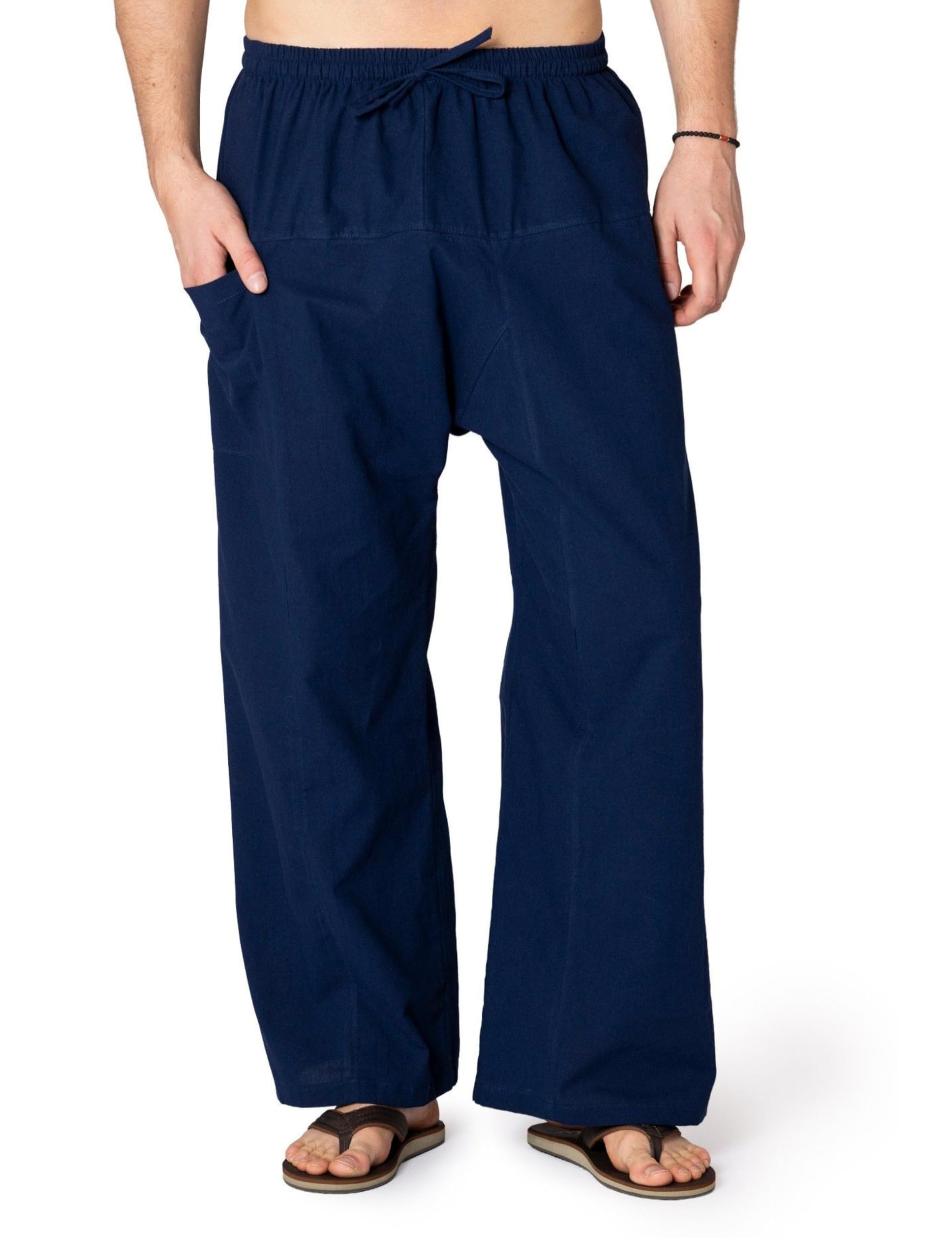 PANASIAM Lightweight Cotton Trousers for Women Men – Fisherman's Trousers Inspir