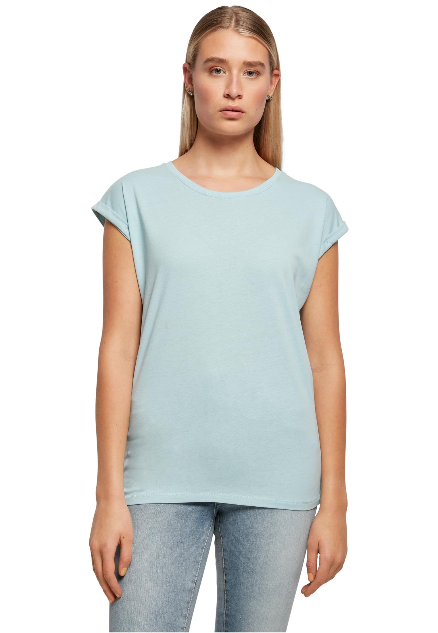 Build Your Brand Women's Extended Shoulder Tee