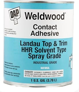 DAP Products Weldwood Landau Top & Trim HHR Solvent Type Spray Grade Contact Adhesive 1 Gal, Natural (070798-002333)