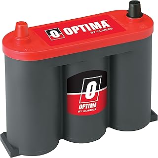 OPTIMA® Batteries High Performance 6V REDTOP® Sealed AGM 6V Battery | Car, Truck and SUV Starting Battery, 800 CCA, SAE Terminal, Maintenance Free, Versatile Mounting, 6 Volt