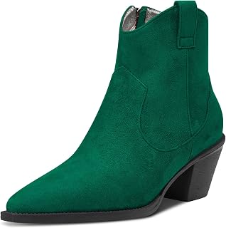 Saekcted Women's Medium Heel Heel 6.5 cm Heels Pointed Toe Ankle Boots Riding Slip-on Boots Zipper Party Office Sexy