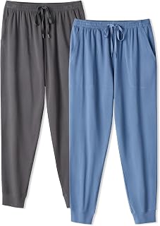 DAVID ARCHY Men's 100% Cotton Pyjamas Comfortable Short Pyjamas Short Pyjamas Two Piece Nightgown Short Sleeve and Trousers with Button Pockets