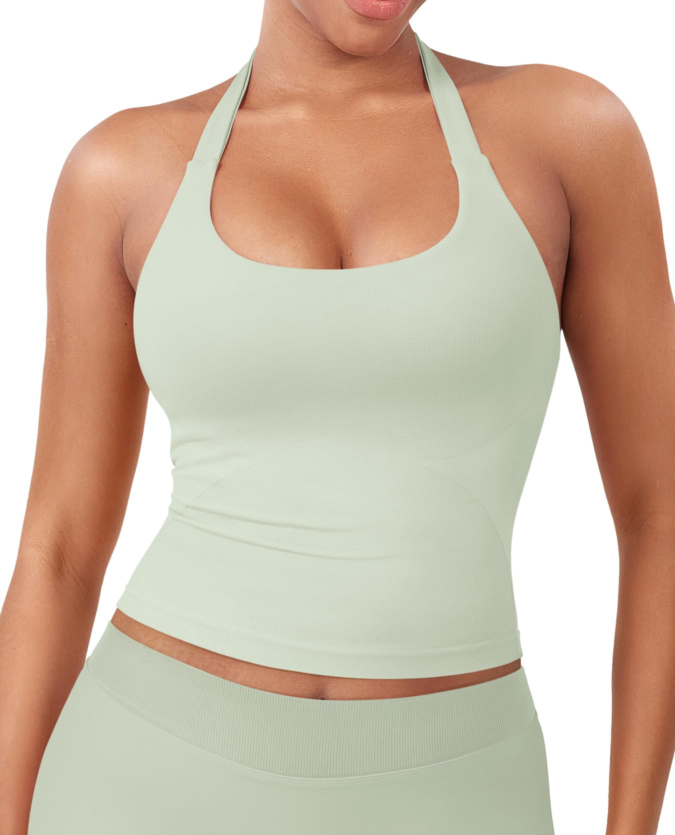 YEOREO SoftHue Women's Impact Halter Tank Top