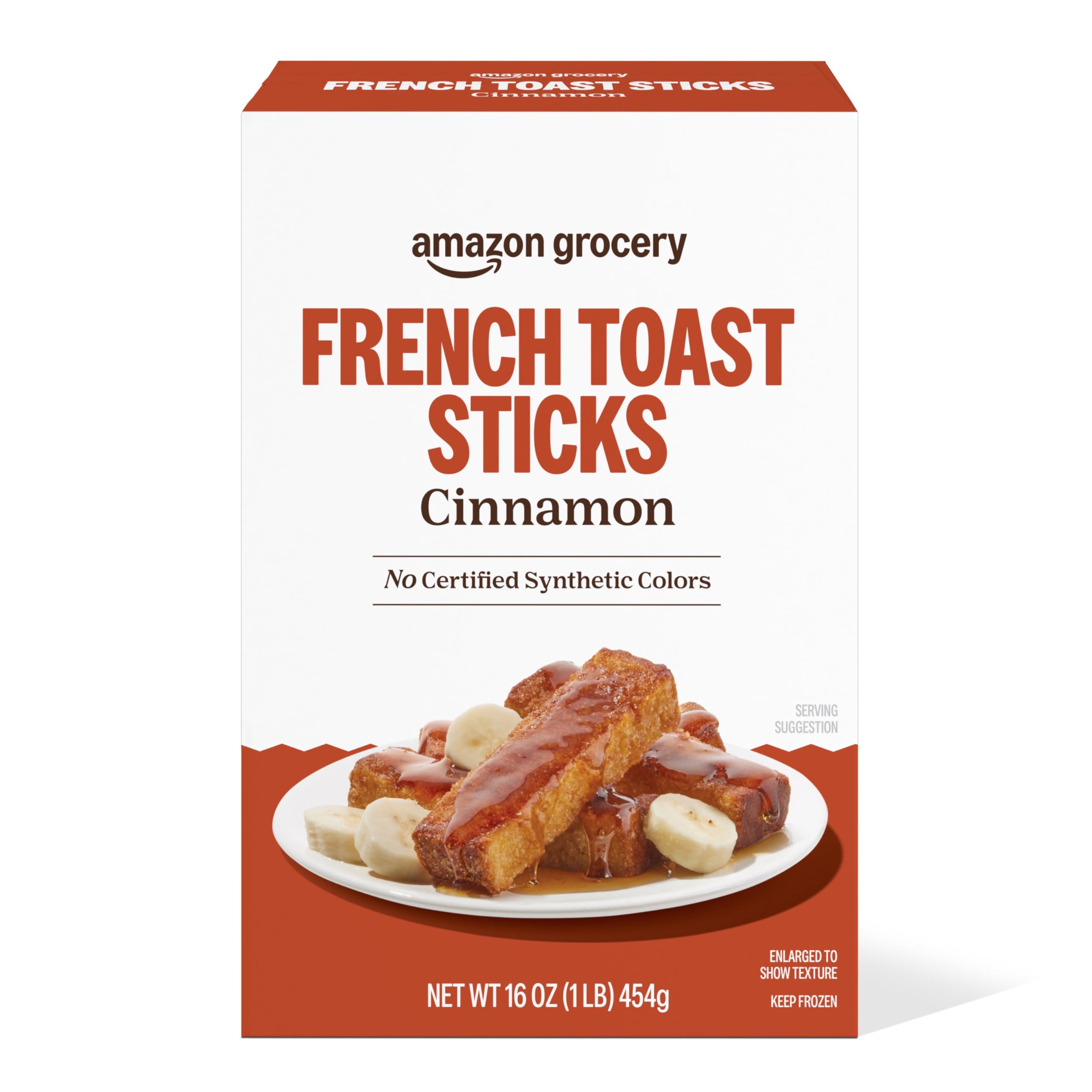 Amazon Grocery, Cinnamon French Toast Sticks, Frozen, 16 Oz
