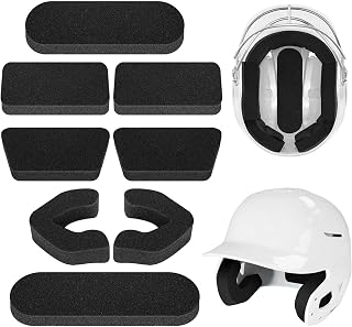 LinamHoz Universal Helmet Padding Fit Kit, Soft Foam Padding Inserts, Sport Helmets Pad Replacement for Catchers Baseball Softball Players (Black)