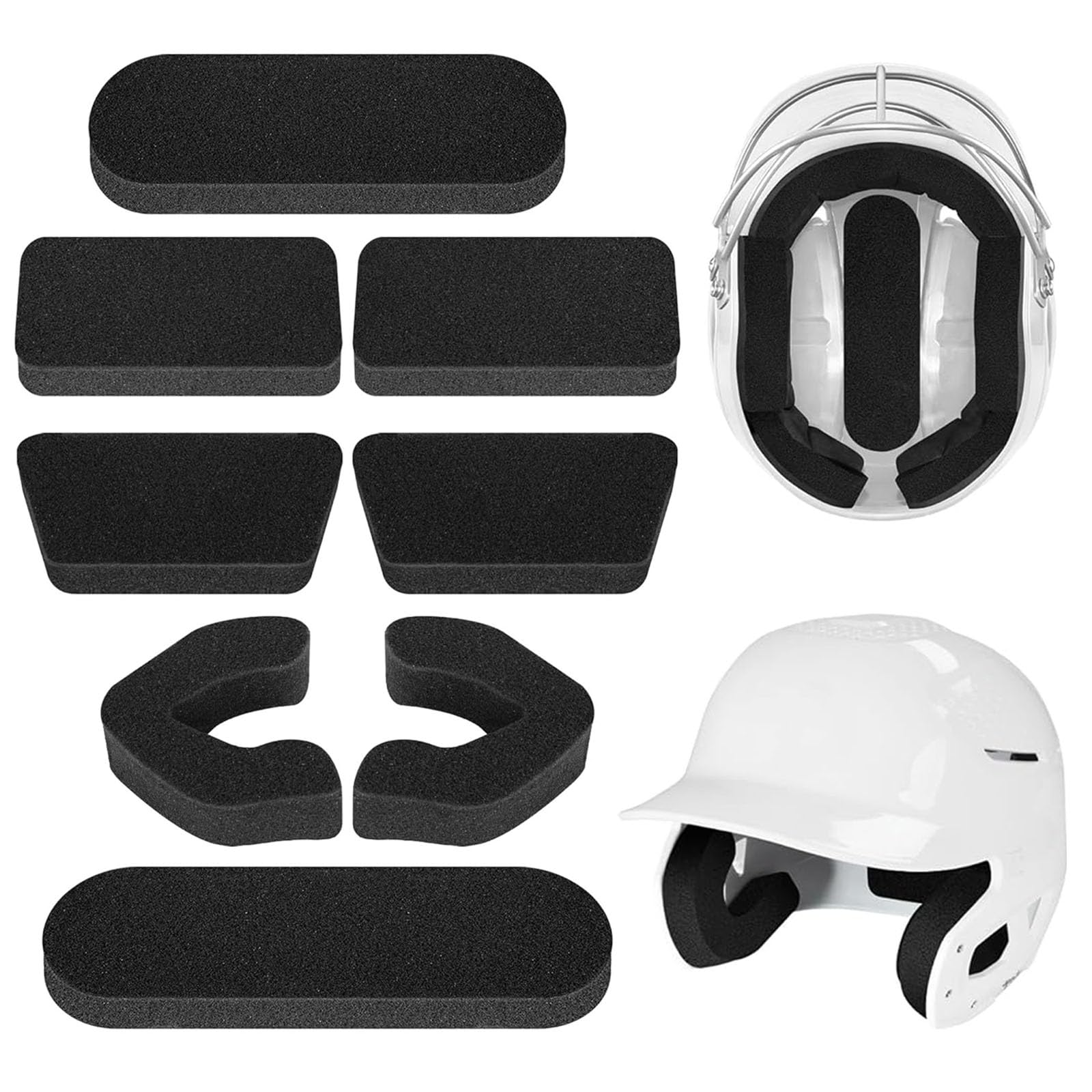 LinamHoz Universal Helmet Padding Fit Kit, Soft Foam Padding Inserts, Sport Helm