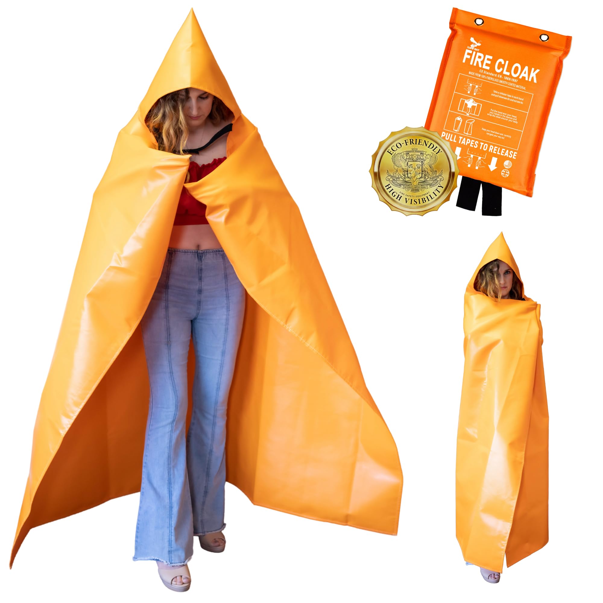 Supa Ant Fire Blanket -Certified 1200F Extra Thick, Glow in The Dark | Glow in T