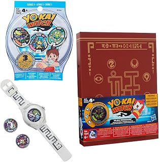 Yo-kai Watch Bundle - Yo-kai Season 1 Watch, Medallium Collection Book, 5 Medals, Instructions