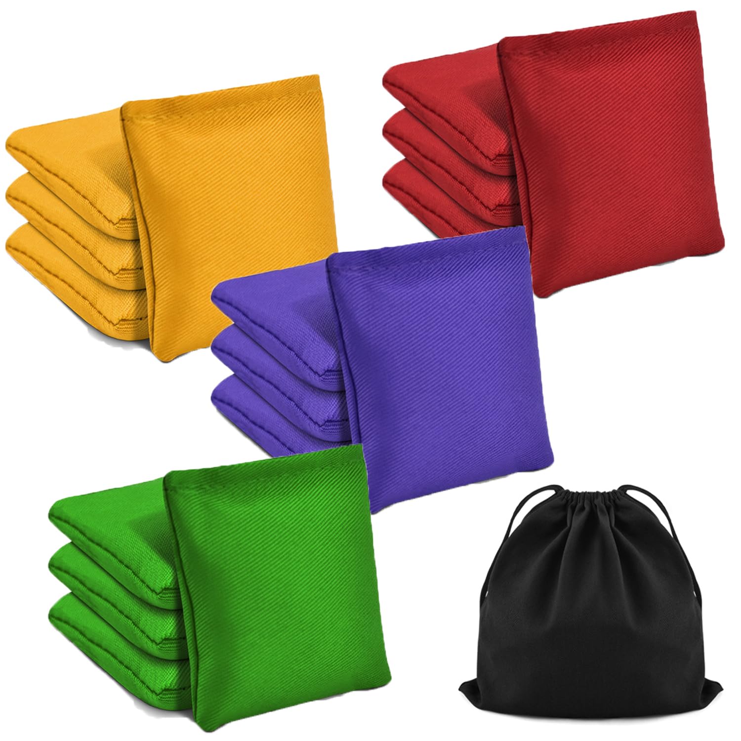 TINDTOP Small Bean Bags for Tossing, Cornhole Outdoor Toss Gaming | 3.9*3.9inch,