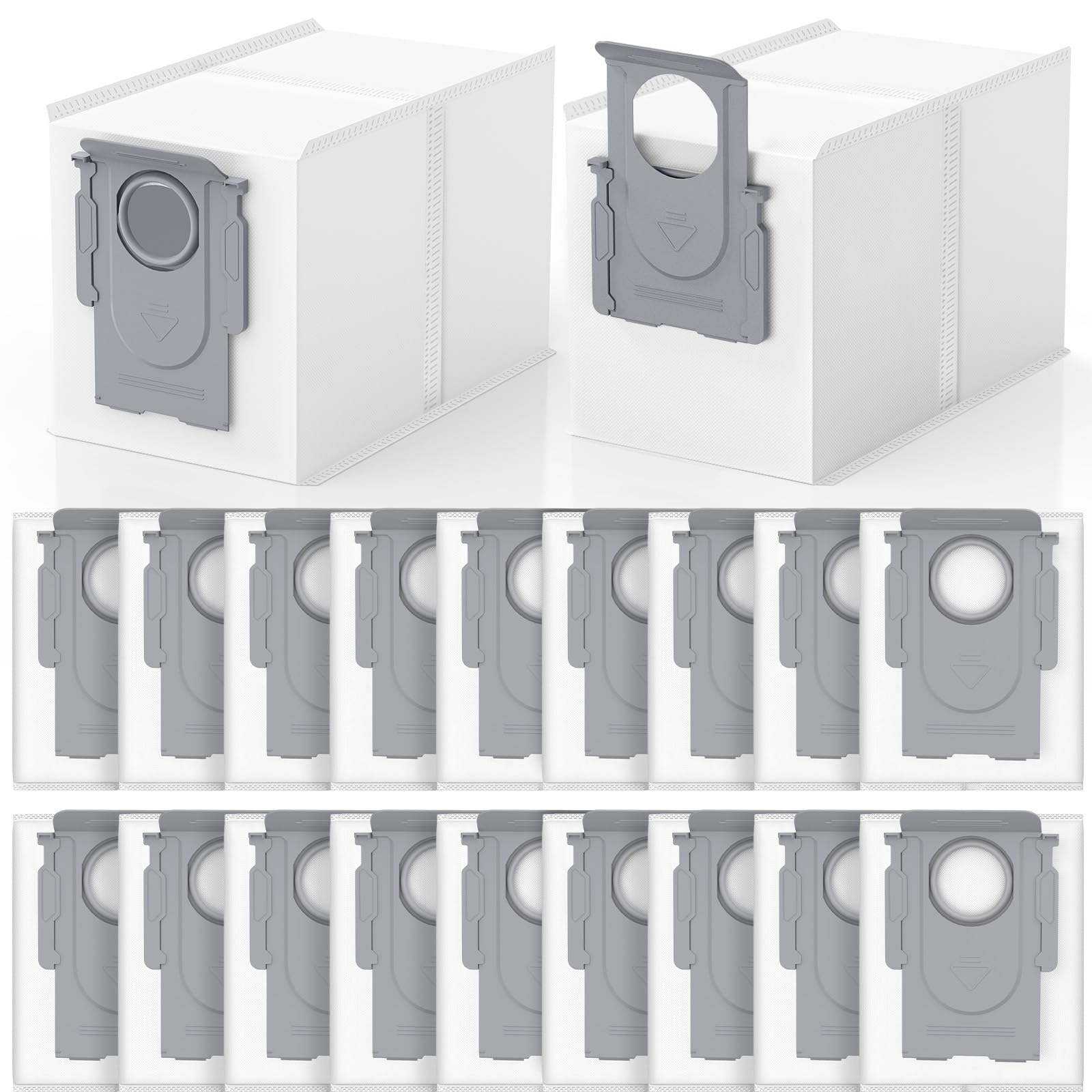 20 Pack QRevo Dust Bags for Roborock Qrevo S Pro, QV 35A, Qrevo S5V | and for Sa