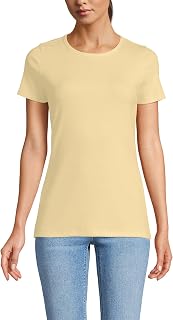 Lands' End Women's Cotton Rib Knit T-Shirt