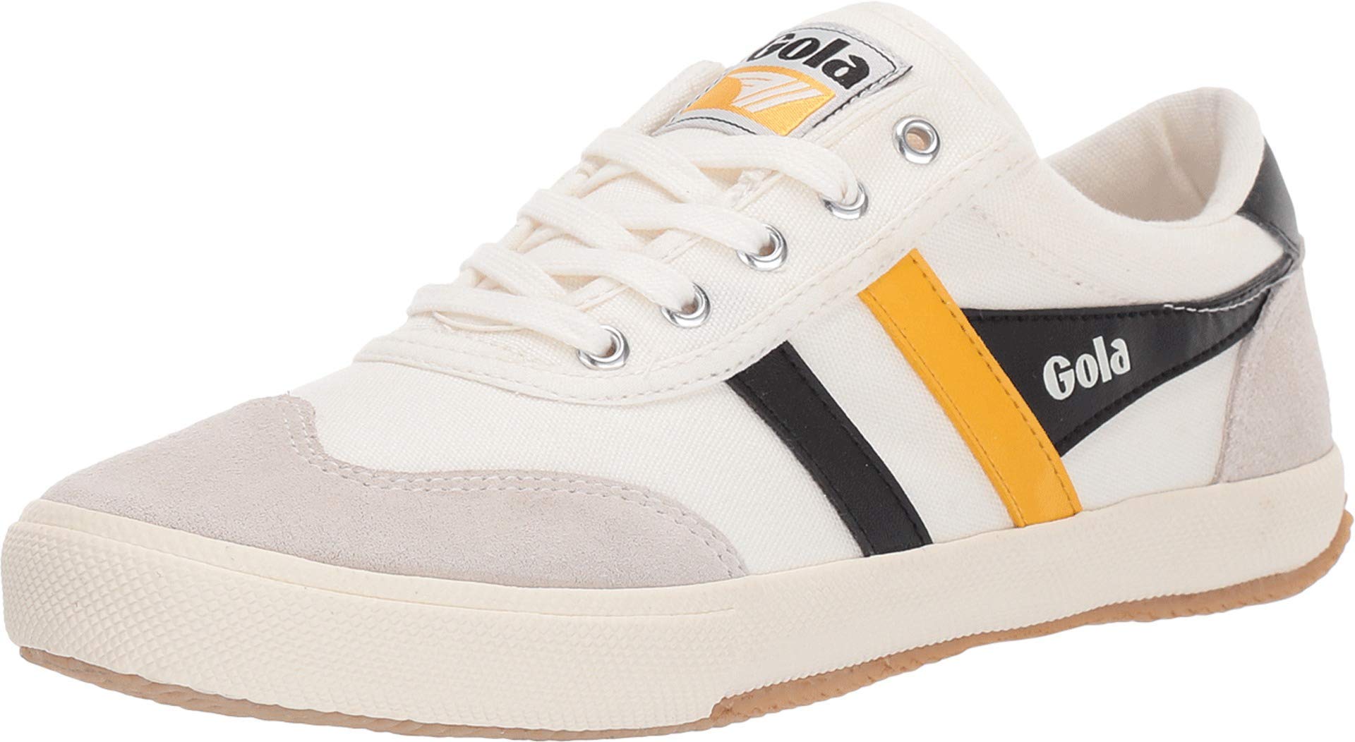 Gola Badminton Womens Casual Trainers in White Gold